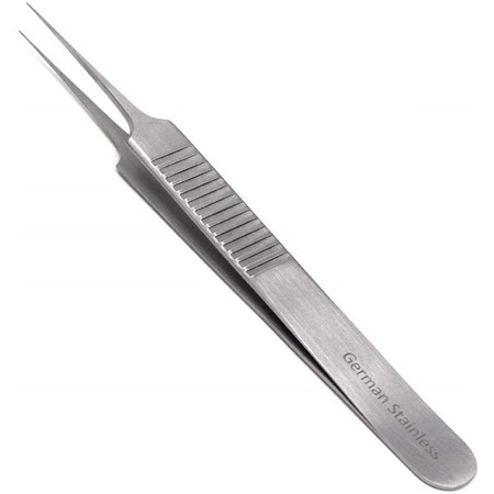 A2Z Scilab Volume Eyelash Lash "A" Type Straight Fine Point Tweezer Ridged Grip A2Z-ZR305